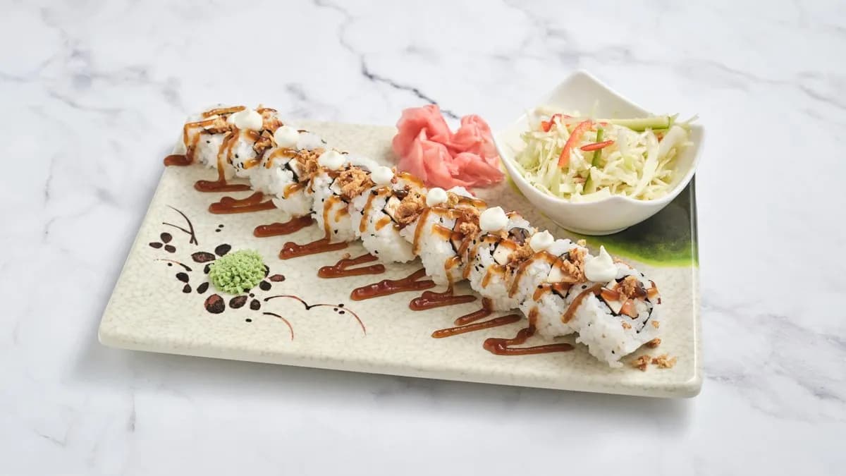 Vegetáriánus sushi tekercs