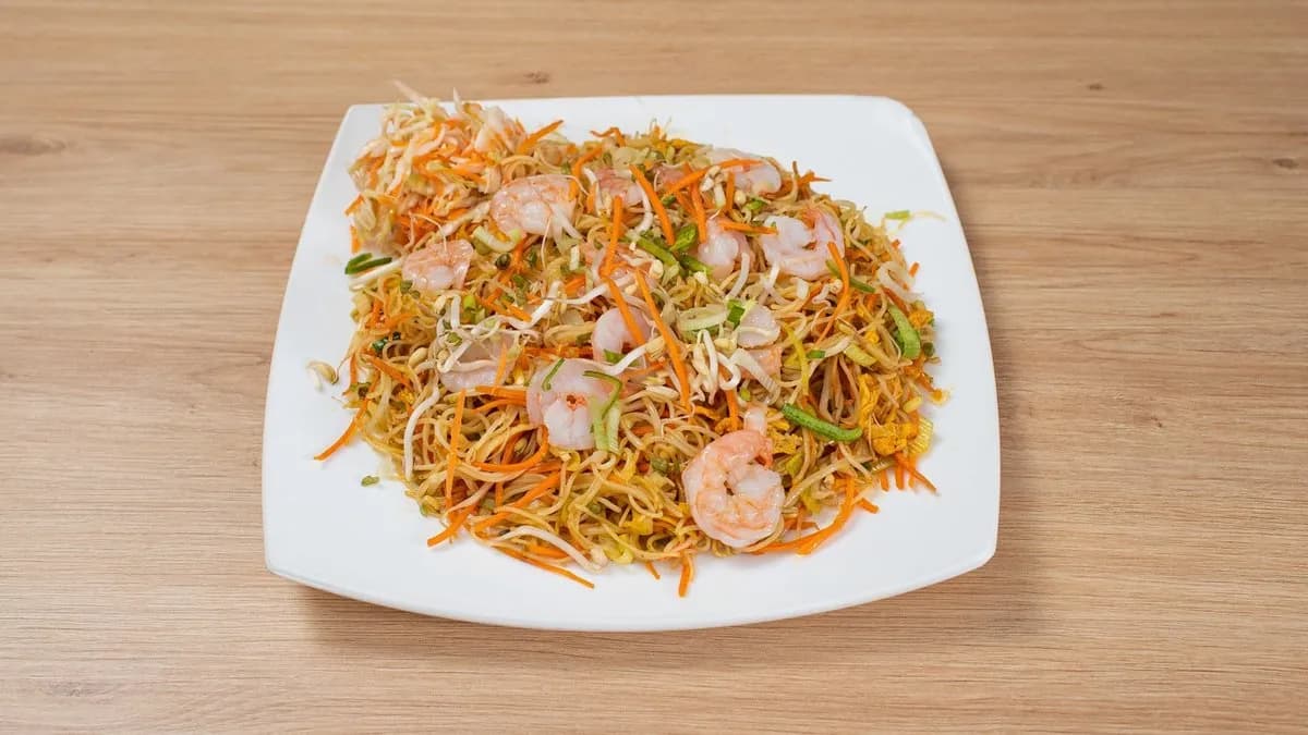 Pirított Bun tészta rákkal