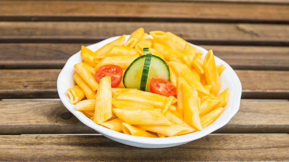 Cheddar sajtos penne