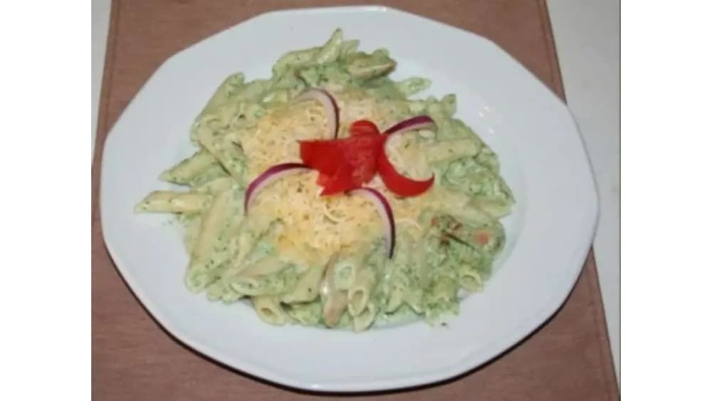 Tejszínes spenótos csirkés penne