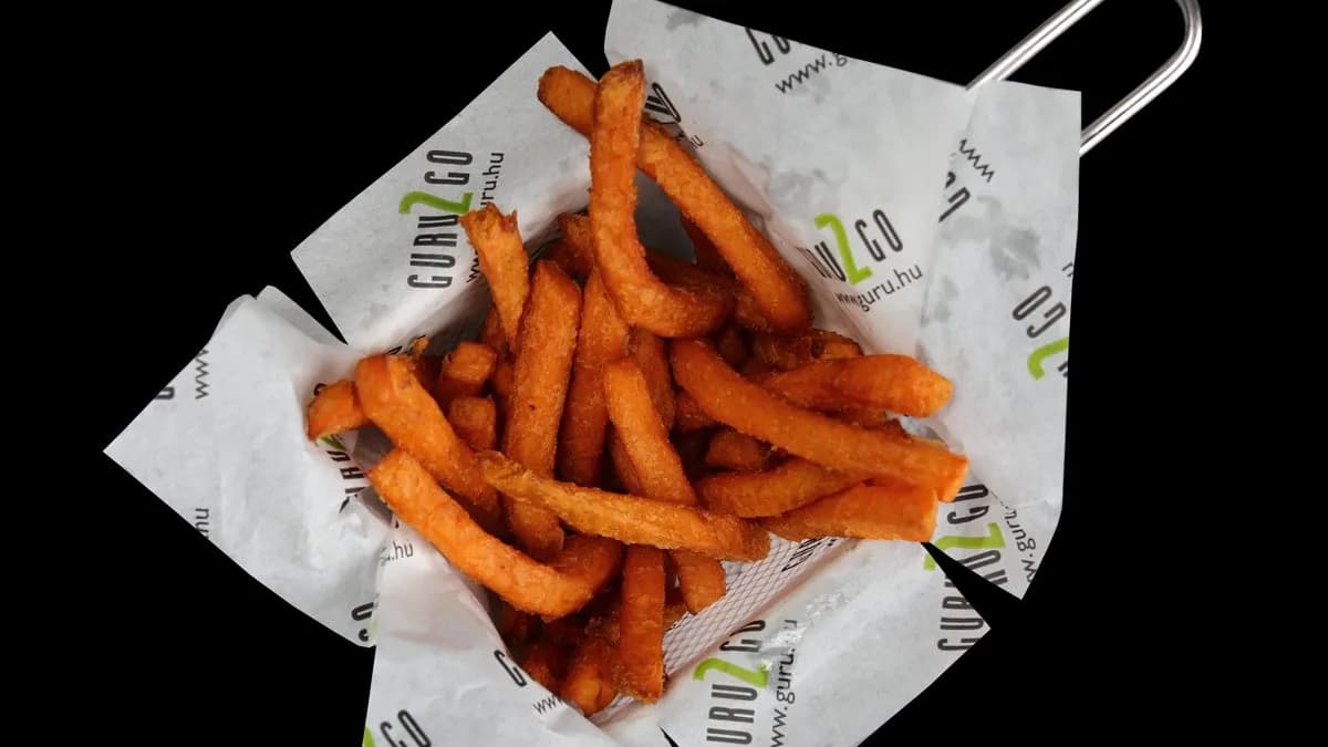 Sült édesburgonya hasábok