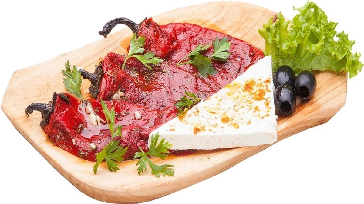 Kápia paprika fetával