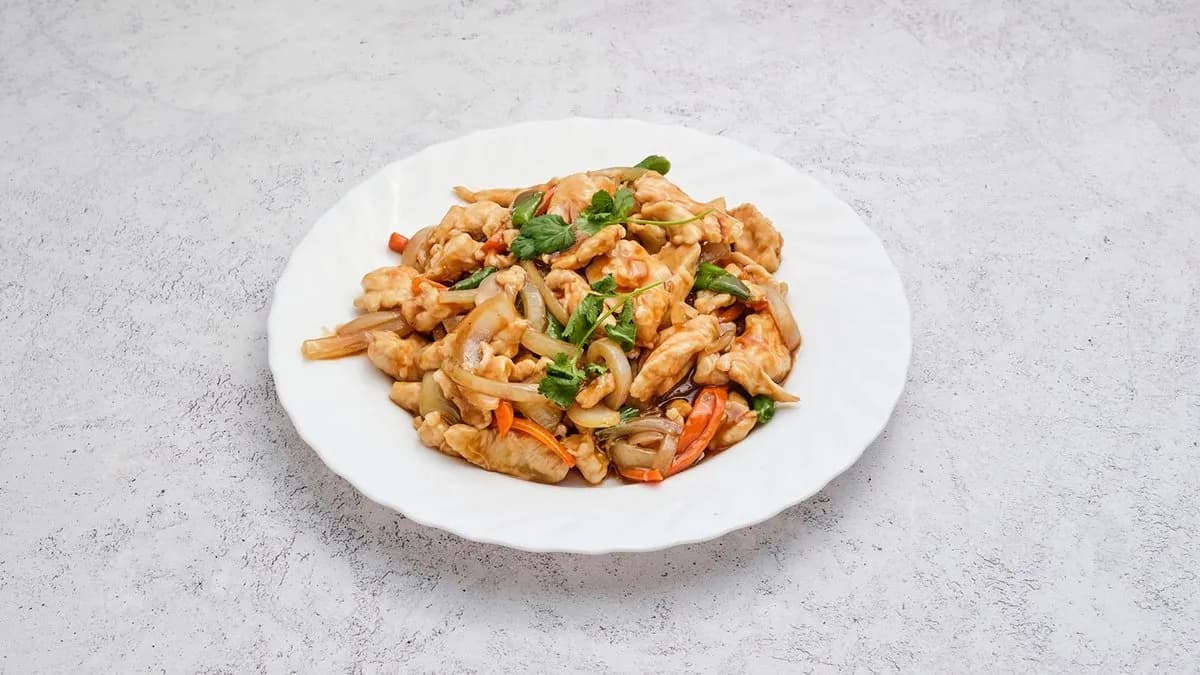 Hagymás csirke menü