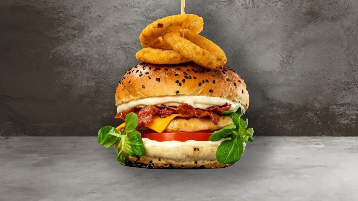 Natúr csirke burger