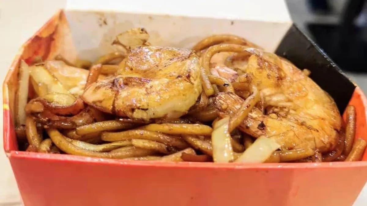 Pirított tészta rákkal