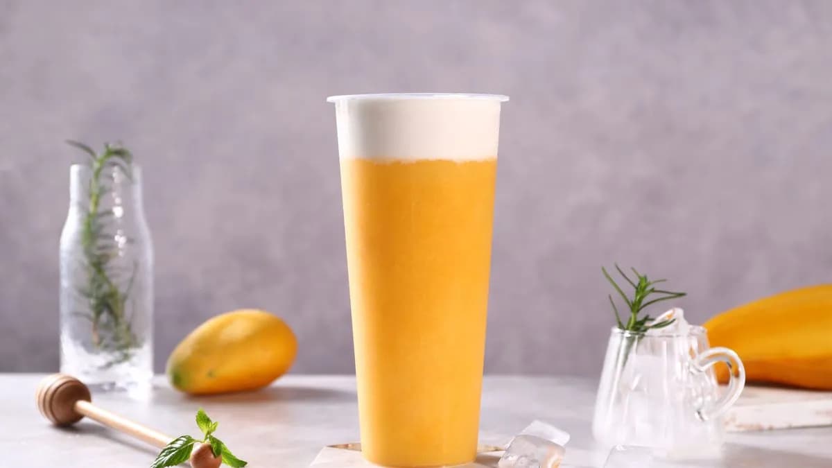 Fruit Frappe With Milk Foam