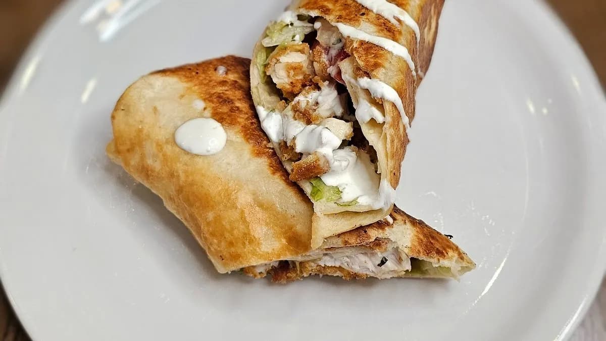 Pankó csirkés wrap köret nélkül