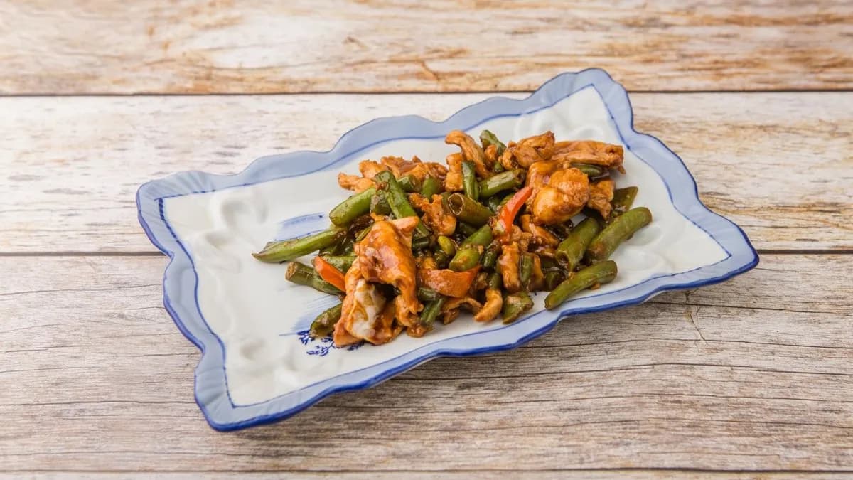 Zöldbabos Csirkehús