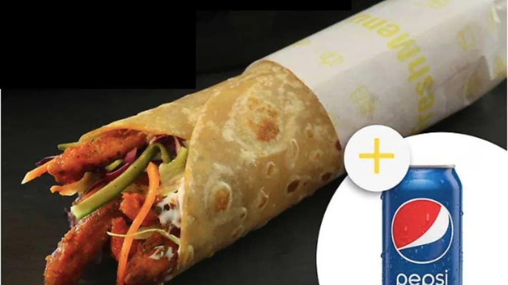 Csirkés kebab tortilla Grill (Menü)