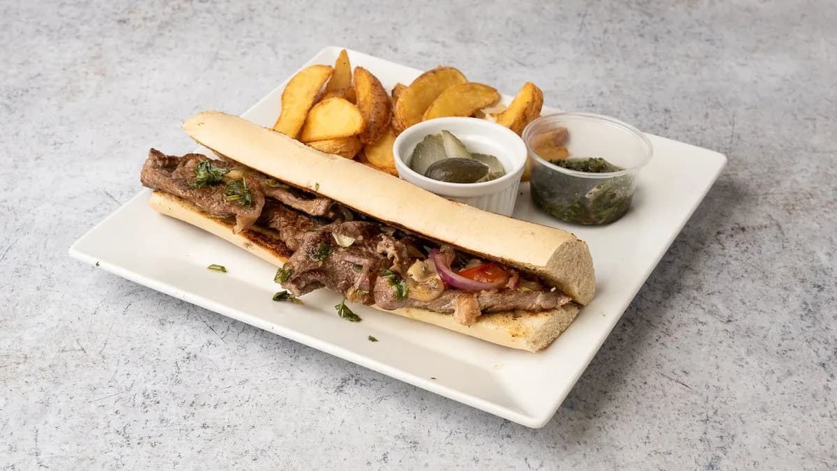 Chimichurri steak szendvics