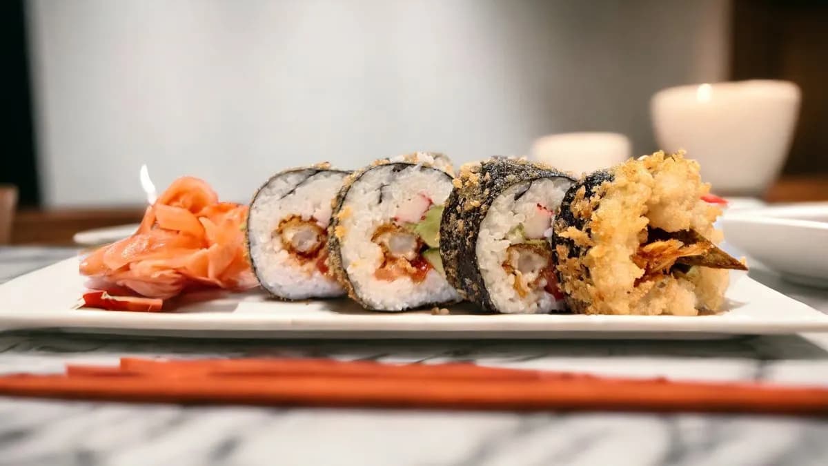 Rántott Garnélarák Roll (Rántott garnélarák, Avokádó, Krémes sajt)