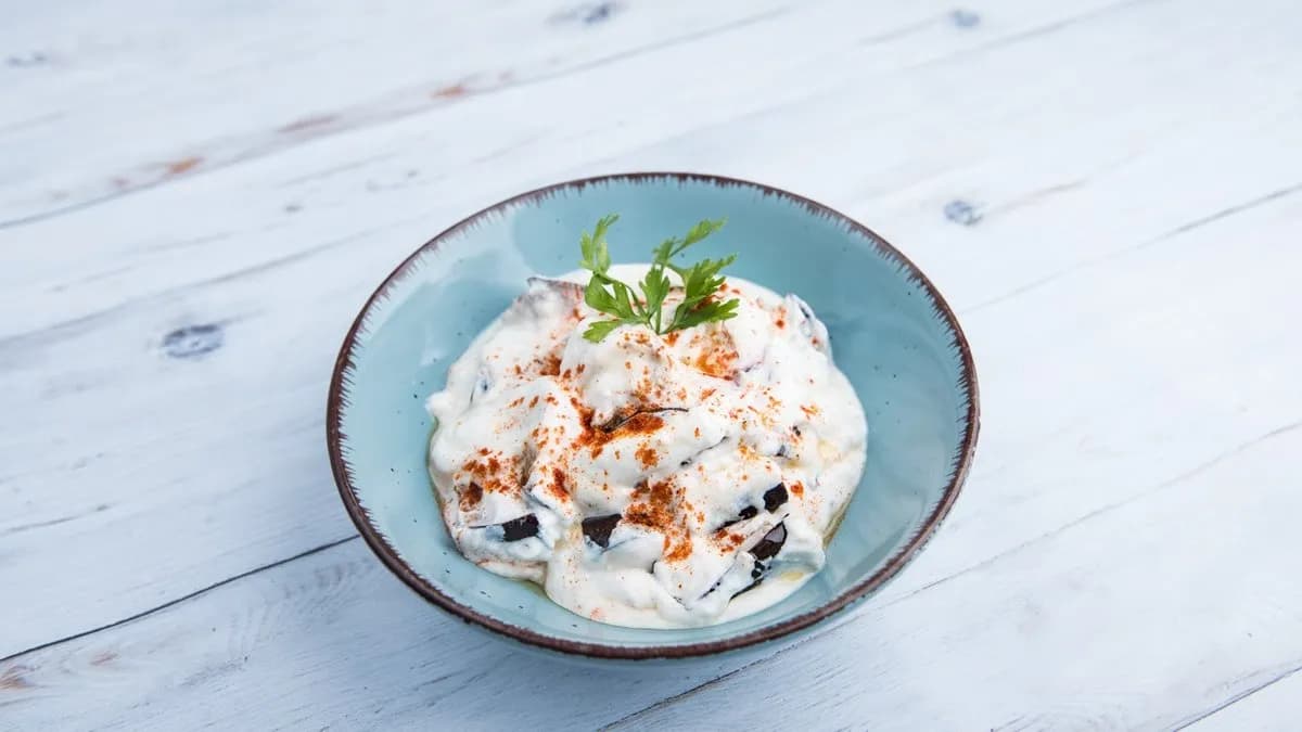 Joghurtos padlizsán