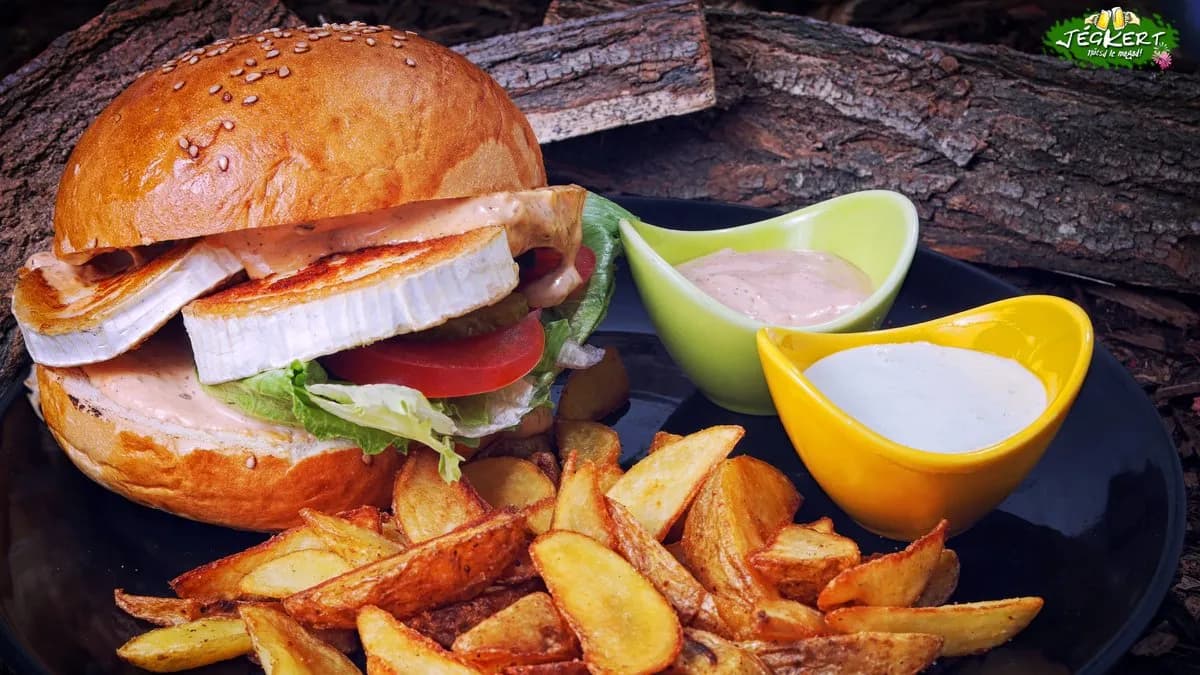 Kecskesajtburger (köret nélkül)