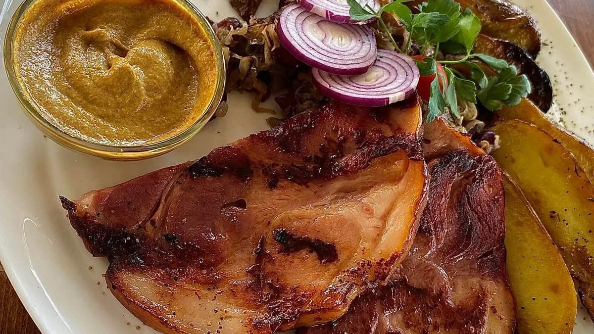 Erdélyi préselt sült csülök, baboskáposztával/Pork hock