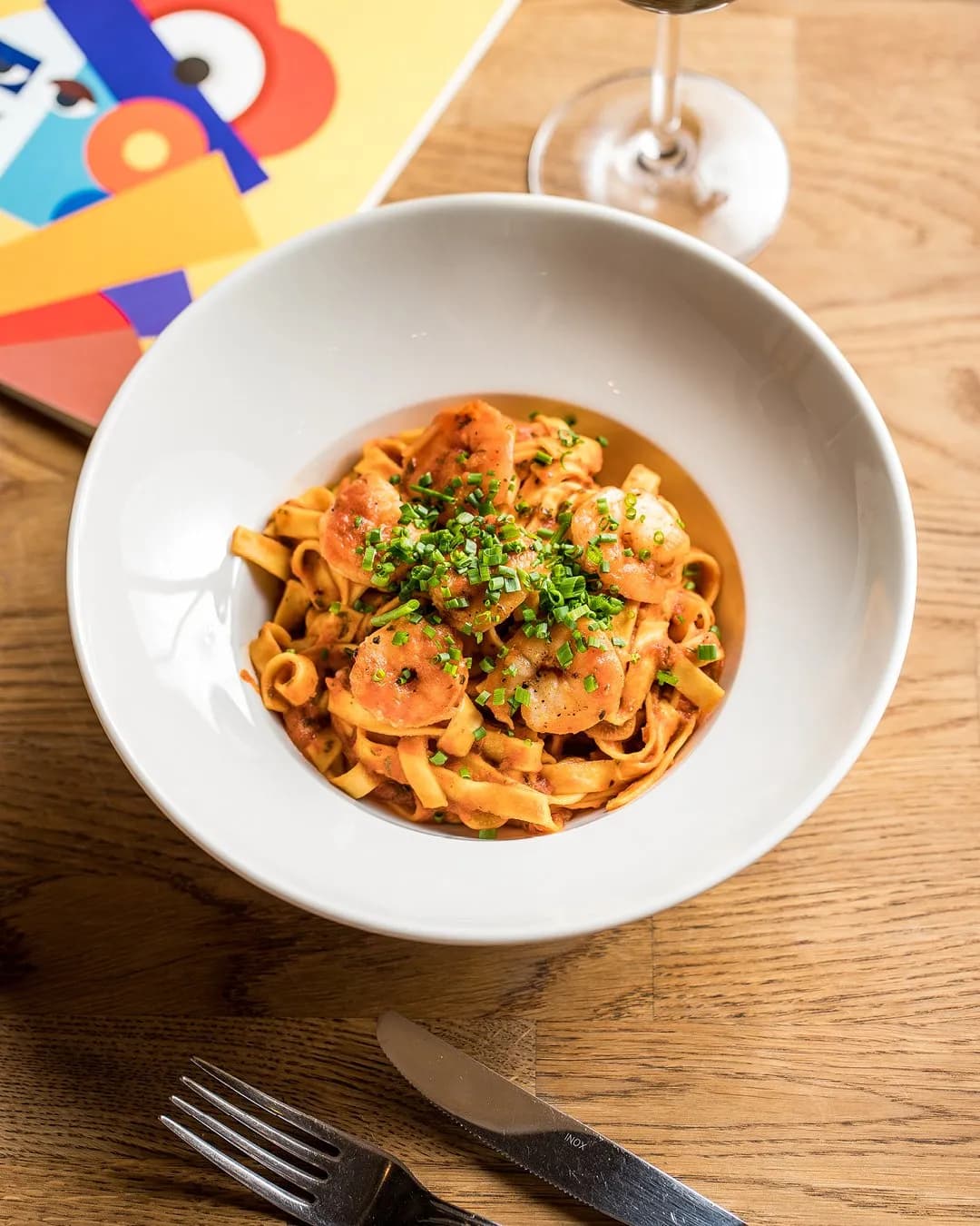 Tagliatelle al gamberi