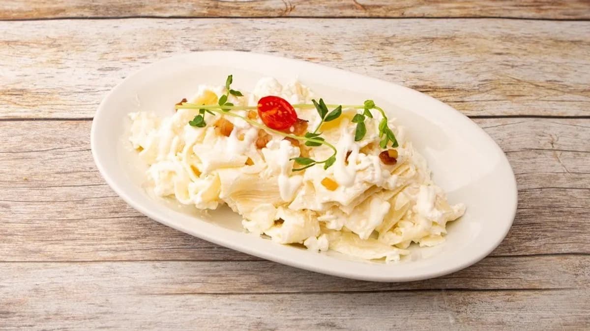 Túrós csusza szalonna nélkül