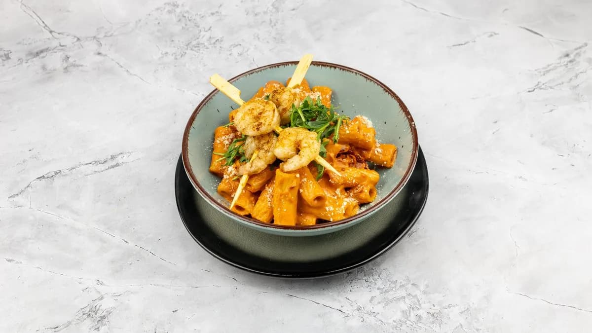 Heavenly rigatoni királyrákkal