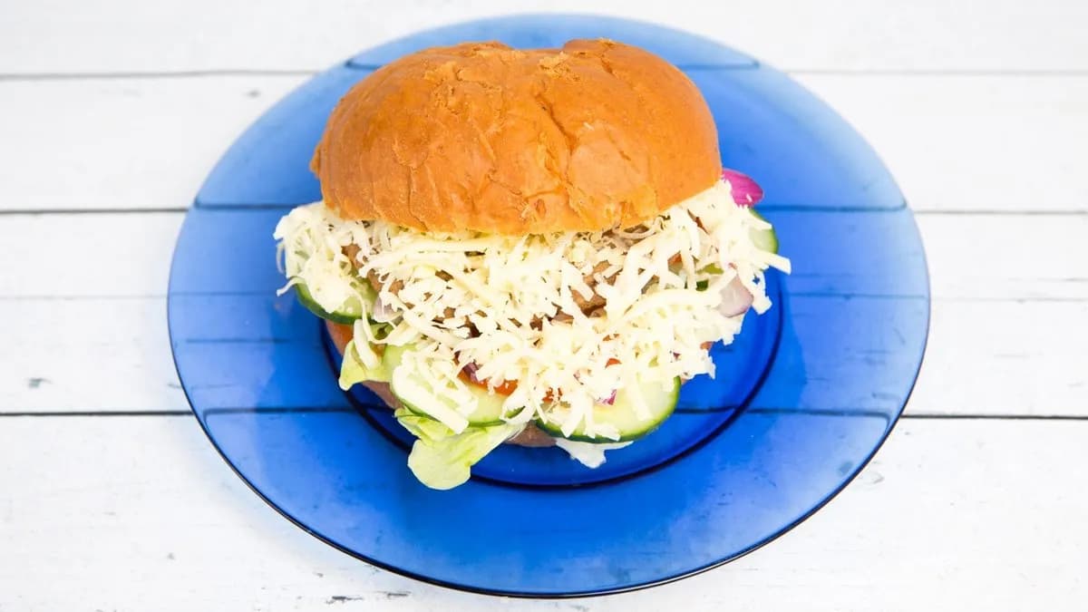 Sajtos hamburger