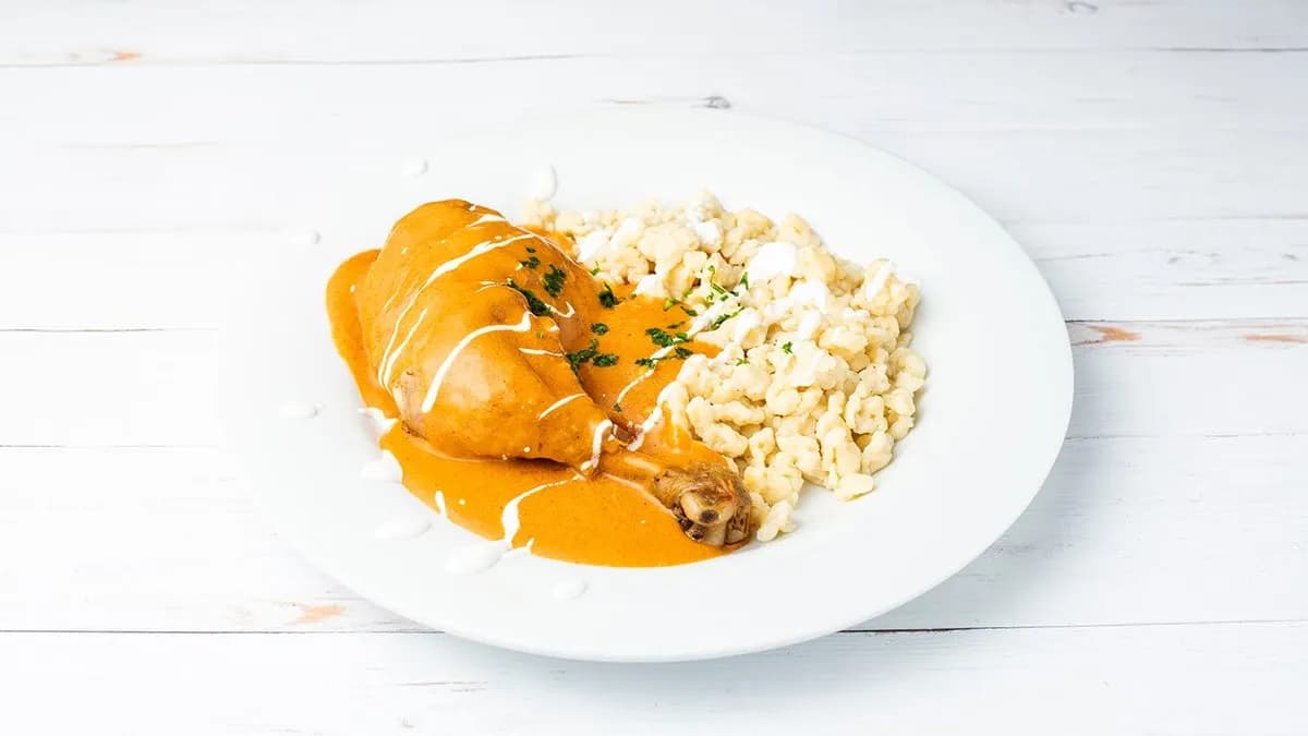 Csirkepaprikás házi galuskával