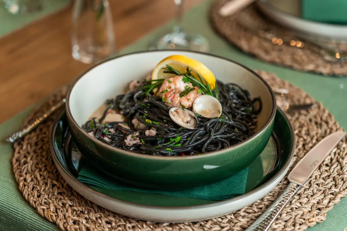 Black Spaghetti with Frutti di Mare
