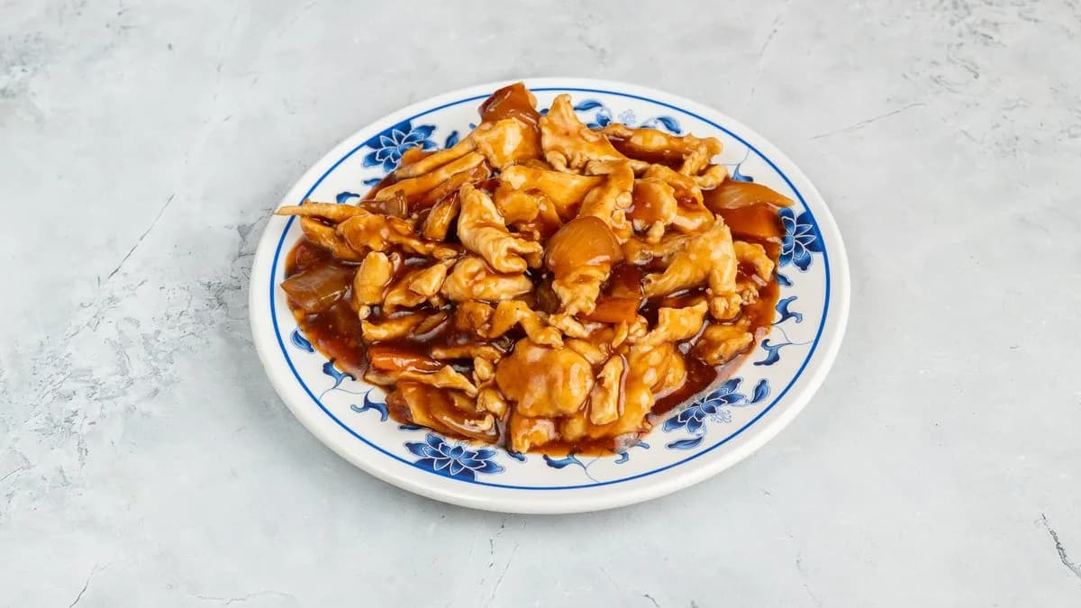 Csirkehús szecsuáni módra (csípős) + köret