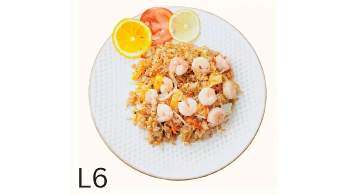 L6 Garnélarák Sült Rizs