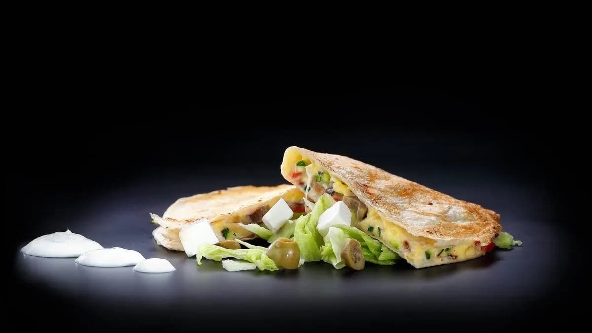 Mediterrán vega Quesadilla