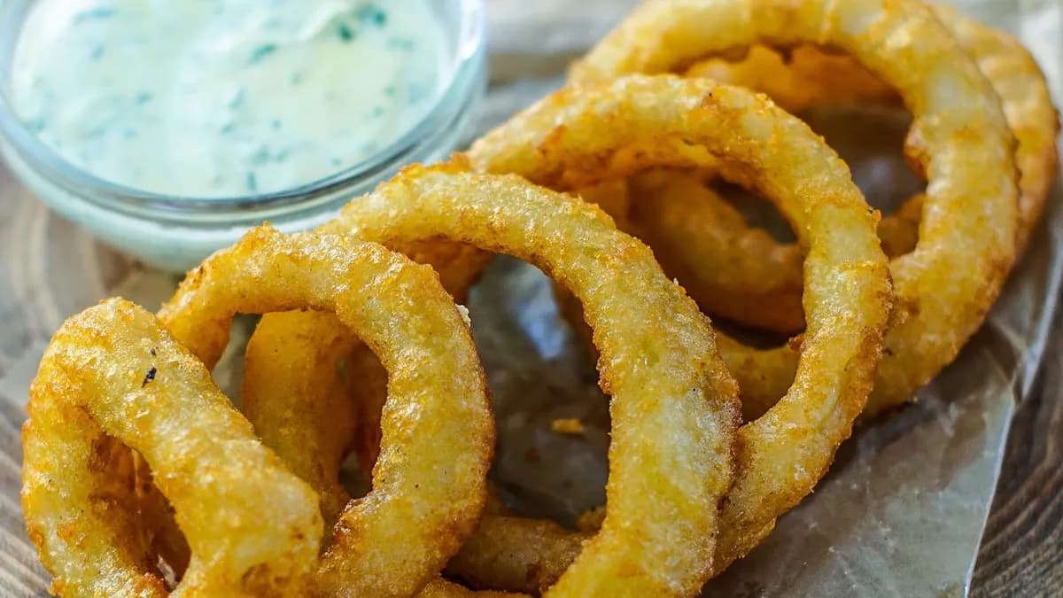 Bundázott hagymakarikák (6 db)