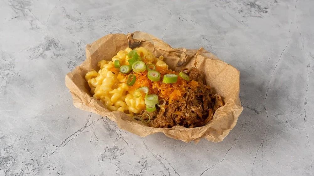 Mac&cheese tépett hússal