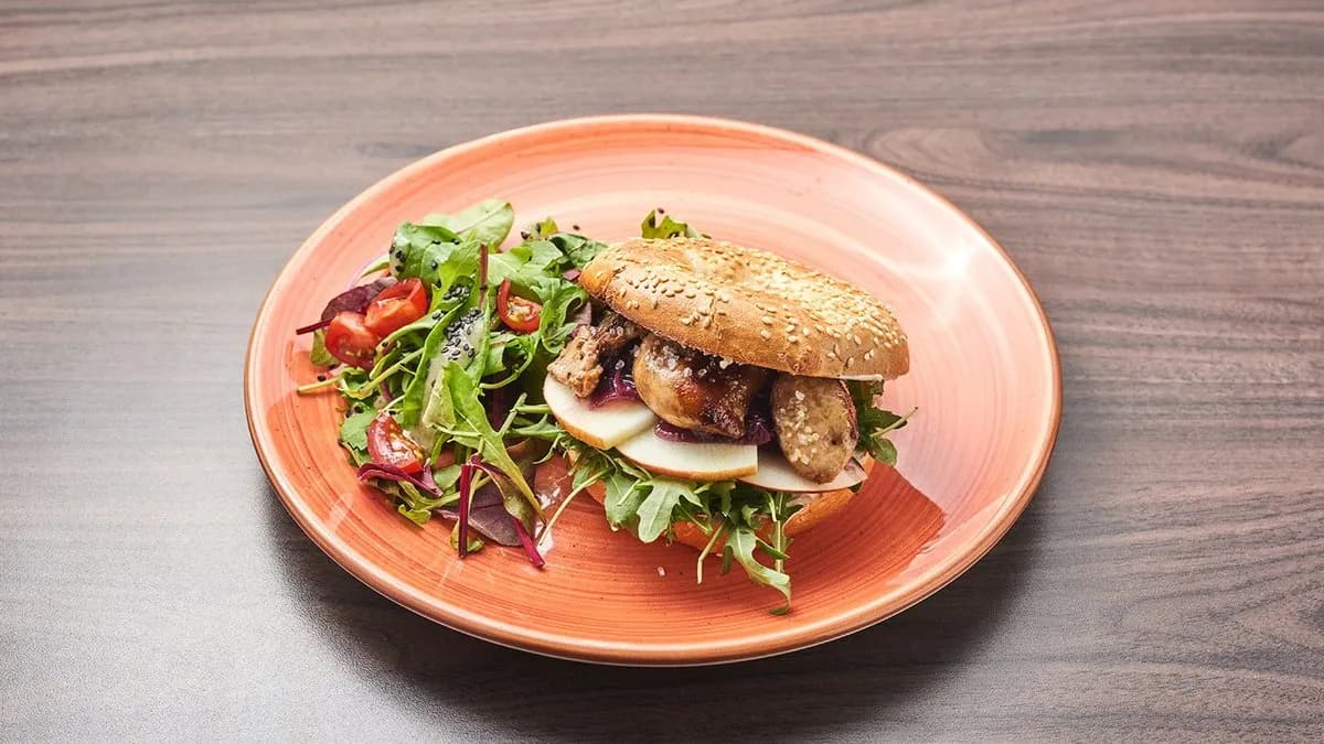 Hízott kacsamájas bagel