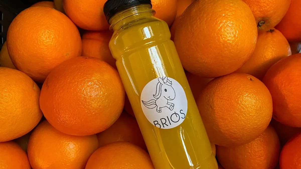 Frissen facsart narancslé 5dl