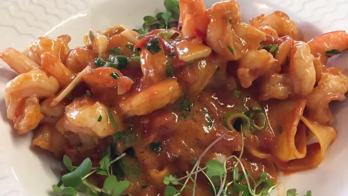 Paradicsomos tészta, királyrák