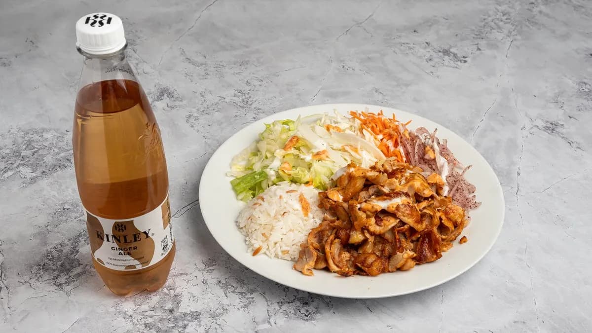 Csirke gyros tál menü