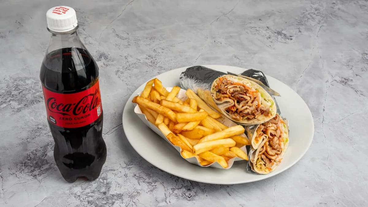 Csirke dürüm menü