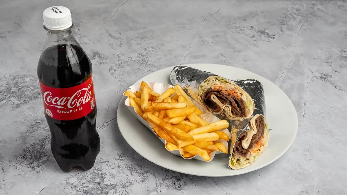 Borjú dürüm menü