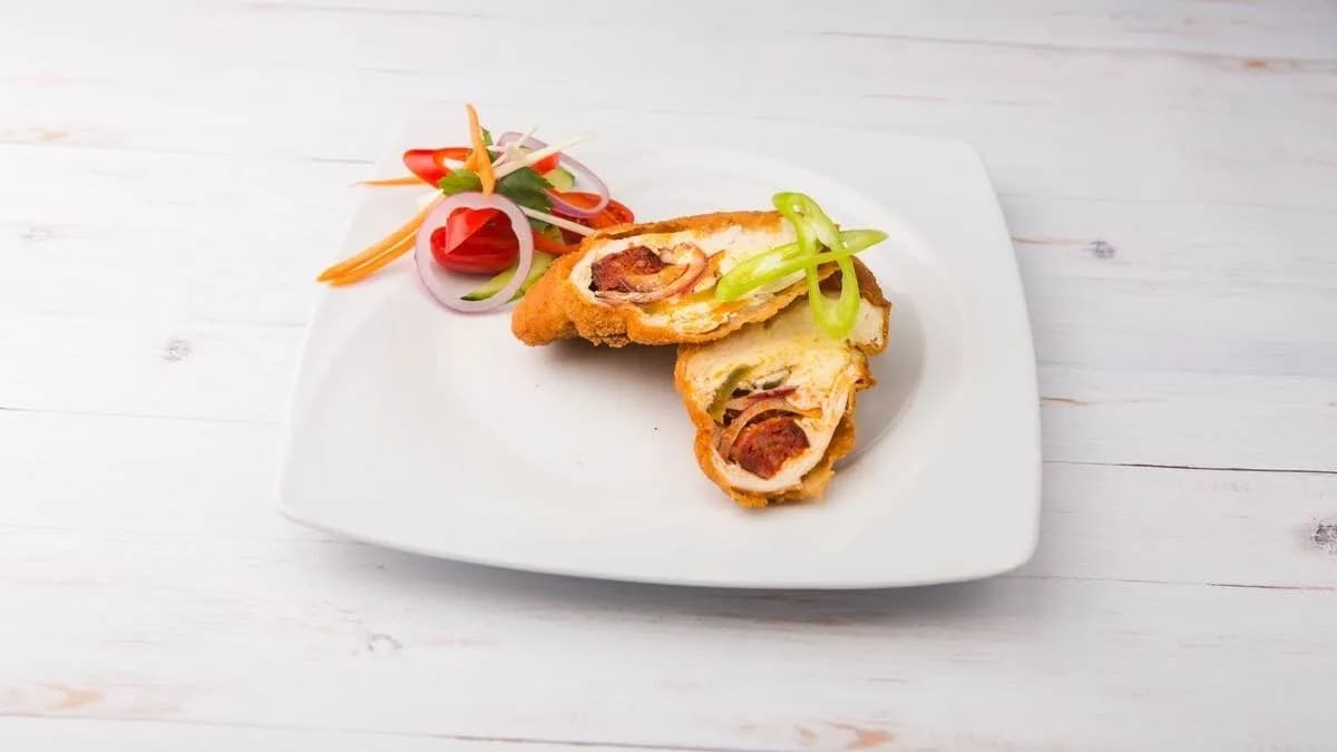 Tüzes töltött sertésszelet