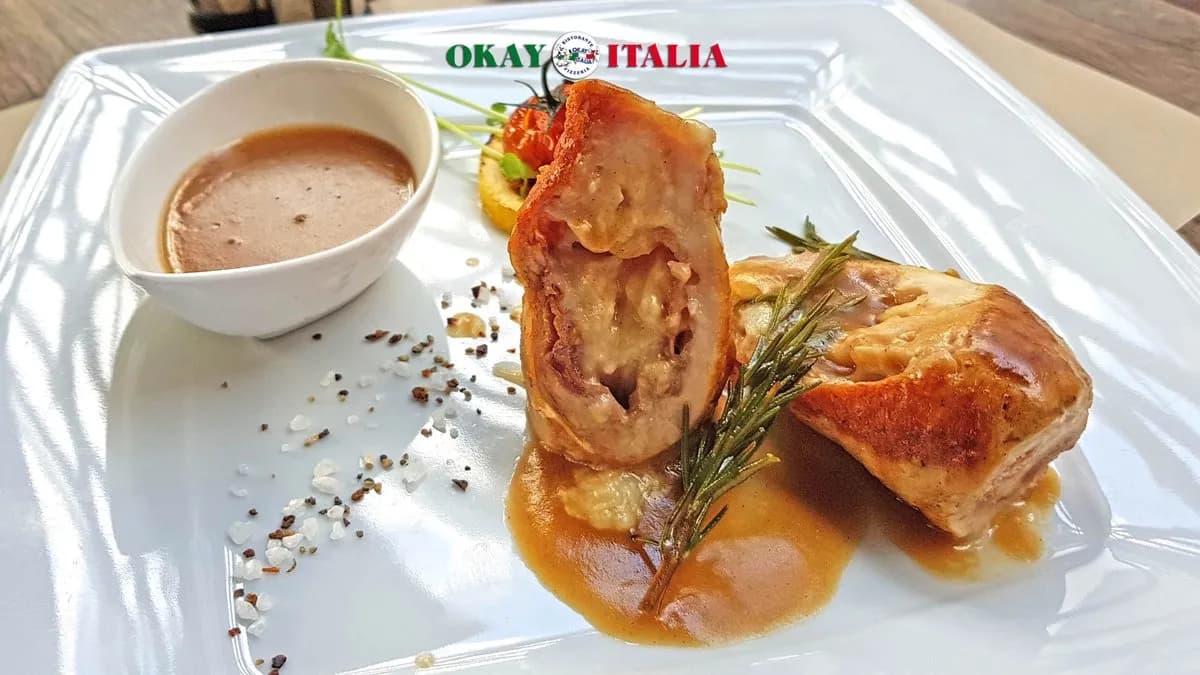 Involtino di Pollo ripieno di Prosciutto Crudo e Pecorino