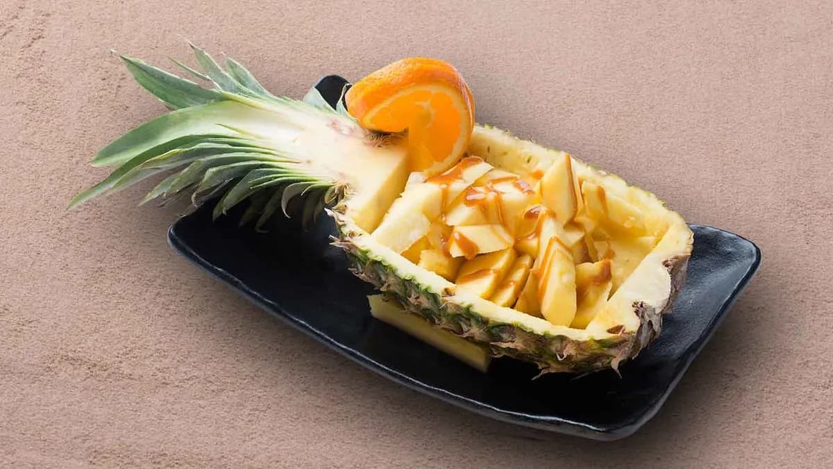 Sült Ananász Karamell Szósszal