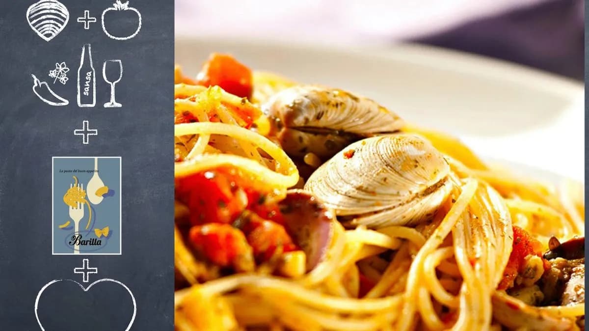 Spaghetti alle vongole con pomodorini