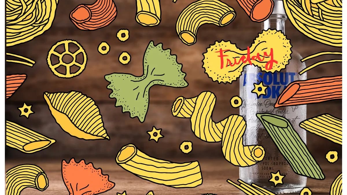 Tagliatelle alla crema di salmone ALLA ABSOLUT VODKA