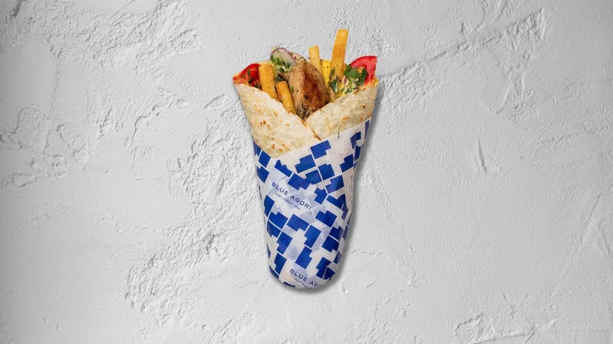 Thessaloniki wrap 🌮🐔 szénsavmentes ásványvízzel