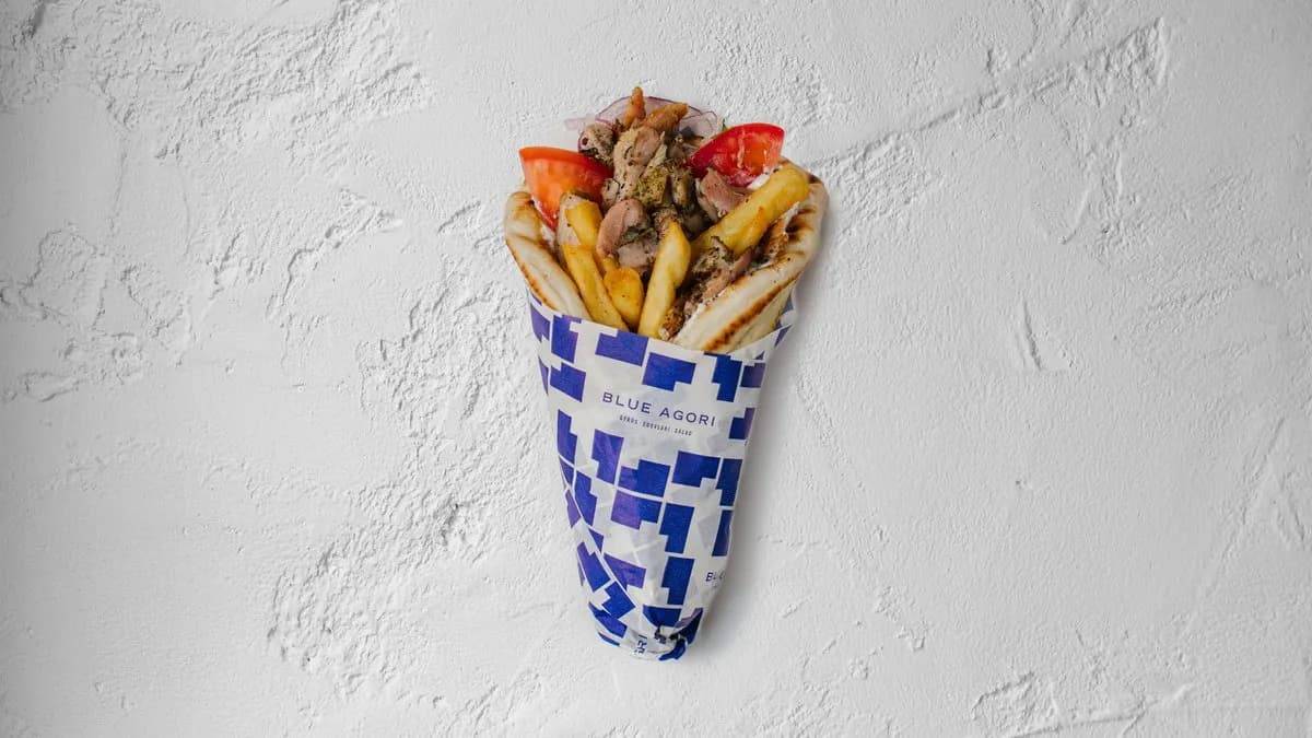 Gyros XL pita 🌯🐔 csirkehússal , szénsavmentes ásványvízzel