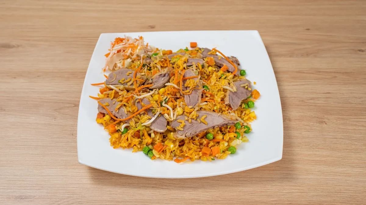 Pirított rizs kacsával