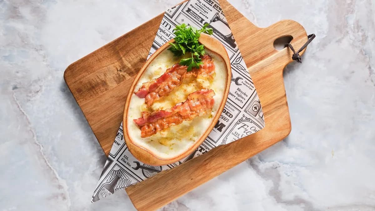 Kemencében sült Quattro Formaggi gnocchi baconnel