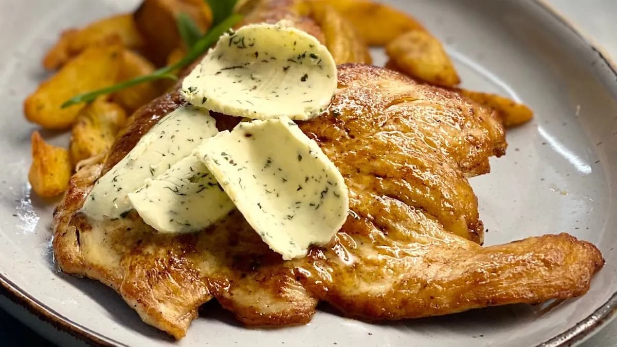 Roston sült csirkemell fűszervajjal