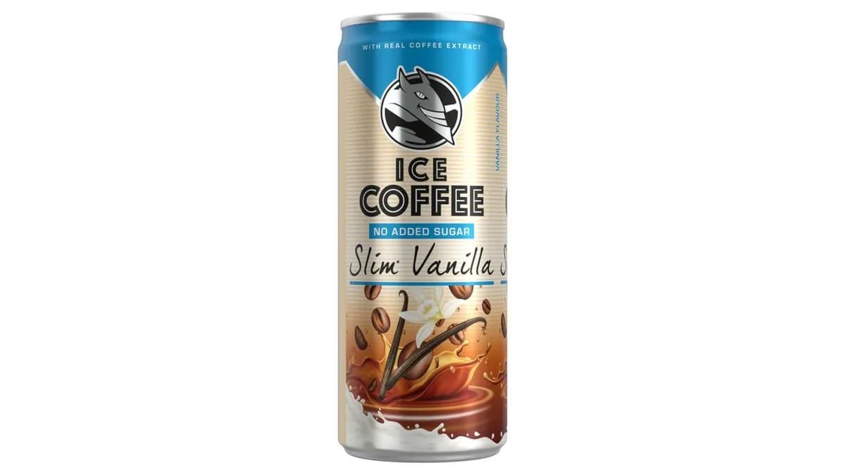 HELL Ice Coffee Slim Vanilla UHT Bourbon vanília ízű ital tejjel, kávékivonattal 250 ml