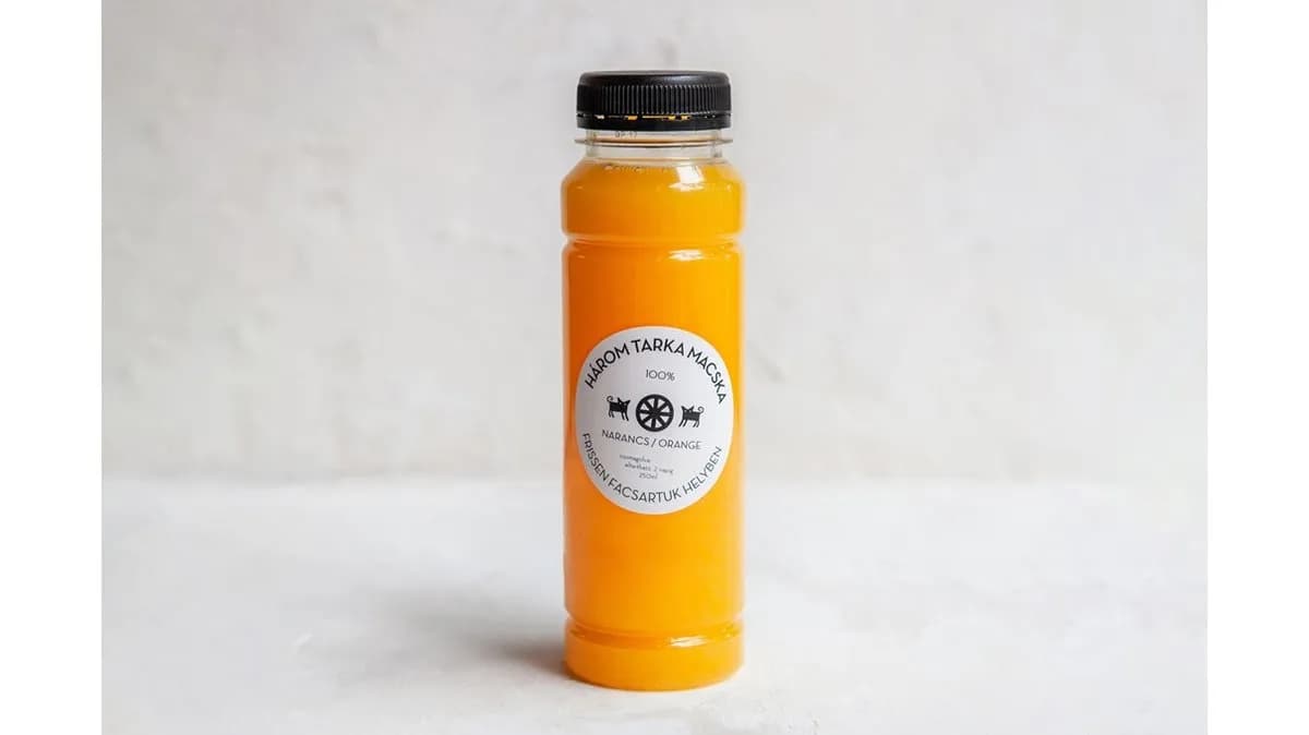 Frissen facsart narancslé