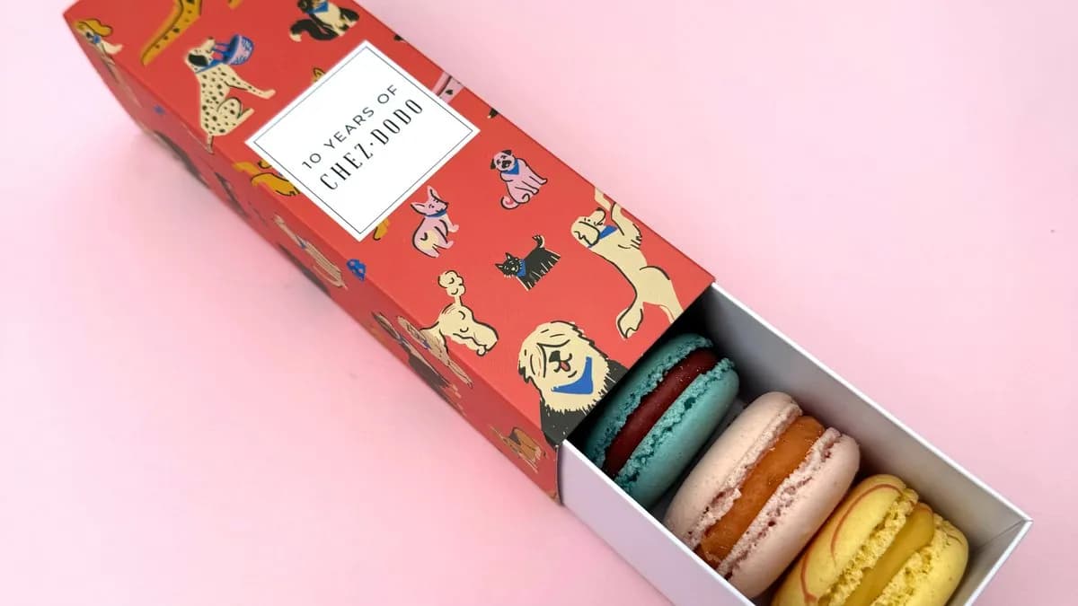 6 DB-OS MACARON VÁLOGATÁS '10 YEARS OF CHEZ DODO' DOBOZBAN