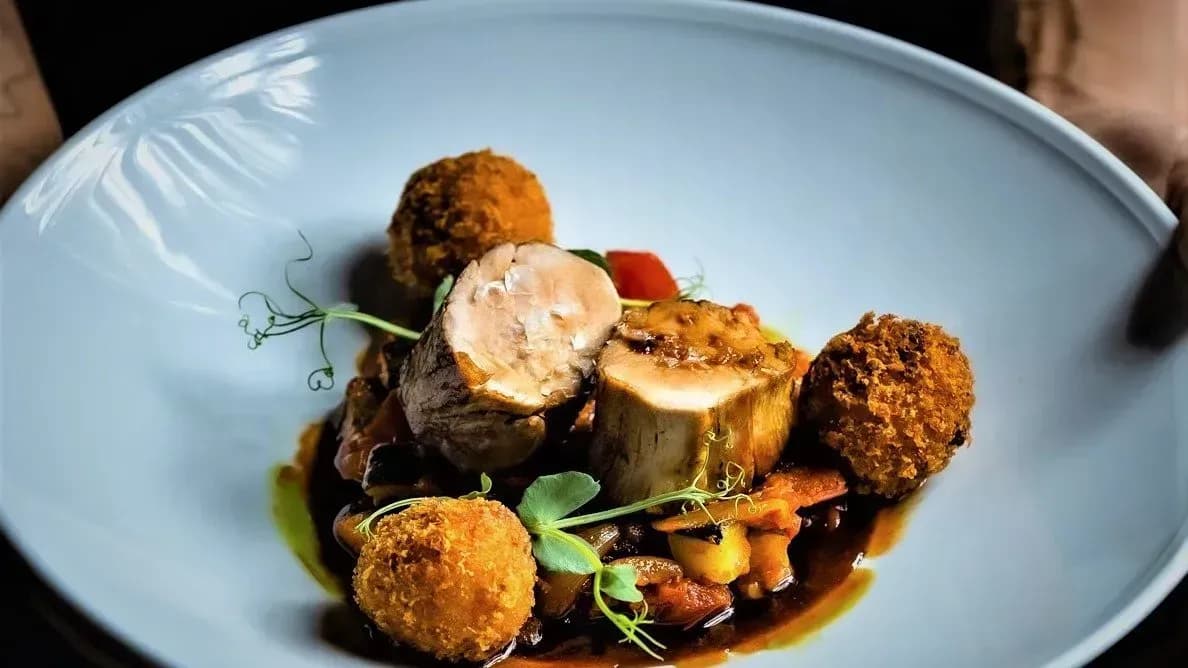 Grillezett sertésszűz chorizzós lecsóval