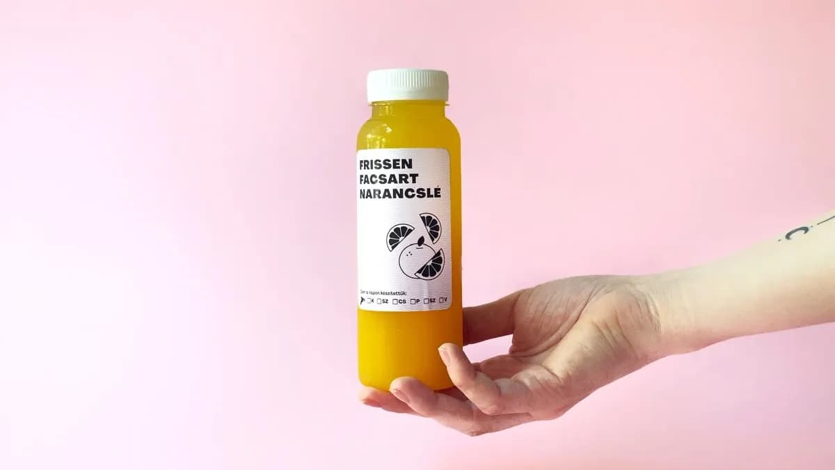 Frissen facsart narancslé 0,5l